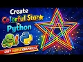 Create Colorful Star in Python Turtle Graphics for Beginners