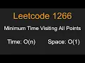 Minimum Time Visiting All Points - Leetcode 1266