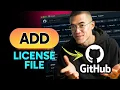 How to ADD A LICENSE FILE in GitHub Step by Step