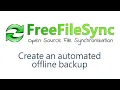 Create an automated offline backup with Free File Sync USB Plug Play Tutorial