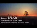 Lagu Eugene Zádor - Divertimento for Strings (1954)