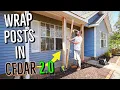 How to Wrap Posts in Cedar Wood 2 0 DIY