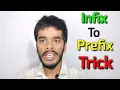 Infix to prefix conversion trick without using stack rules examples infix to postfix DSA
