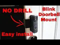 BLINK Doorbell Mount No Drill EASY INSTALL Adjustable Doorbell Angle Mount Rentals Apartments
