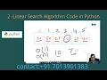 2 - Linear Search Algorithm Code in Python