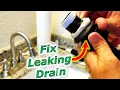 How To Fix Bathroom Sink Drain Leaks Underneath Gasket Threads SOLVED