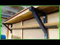 Making Simple Strong Gallows Shelving Brackets Workshop Storage Ideas