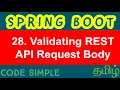 28 Validating REST API request body Spring Boot Expert Tutorial Code Simple