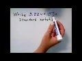 Scientific Notation with negative exponent