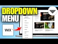 How To Make A Drop Down Menu In Wix Full Guide
