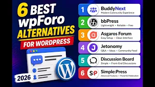 6 Best wpForo Alternatives for WordPress 2026 Top Forum Community Plugins