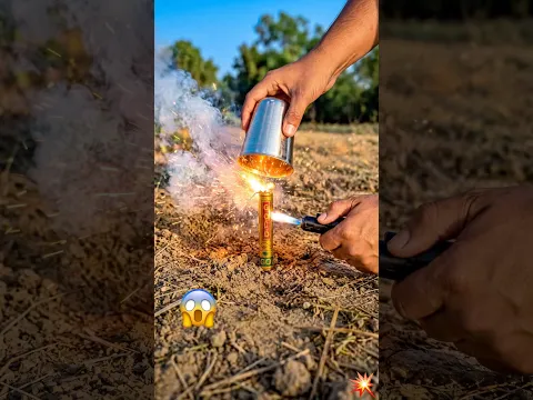 Steel Glass vs Firecracker! 🚀 #shorts