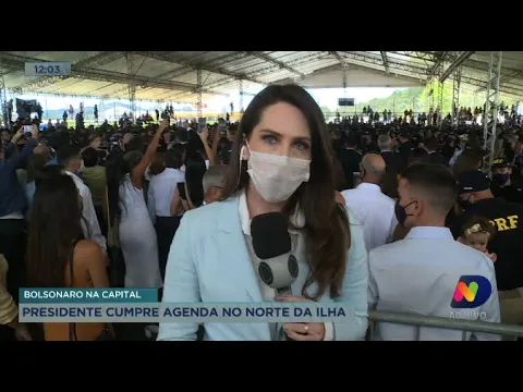 Presidente Jair Bolsonaro cumpre agenda em Florianópolis