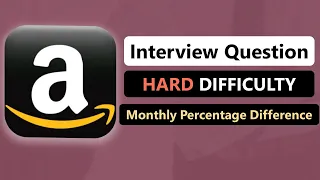 Amazon Data Interview Question SOLVED with Python Pandas Hard Difficulty