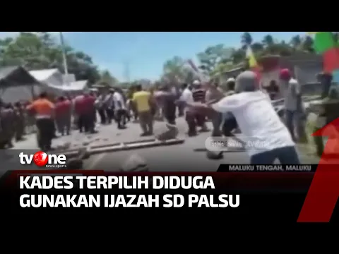 Banting Bongkahan Batu Besar, Warga Protes Pelantikan Kades