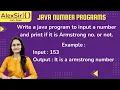 Program to print whether the number is armstrong number in Java ICSE 9 AND 10