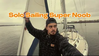 Noob solo sailor thinks he will sail around the world??Practicing on the notorious Columbia. Part 1