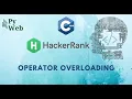 39 Operator Overloading C HackerRank Solutions
