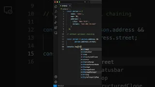 Optional chaining in Javascript