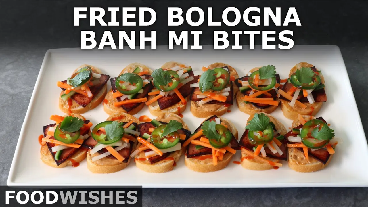 Fried Bologna Banh Mi Bites   Food Wishes