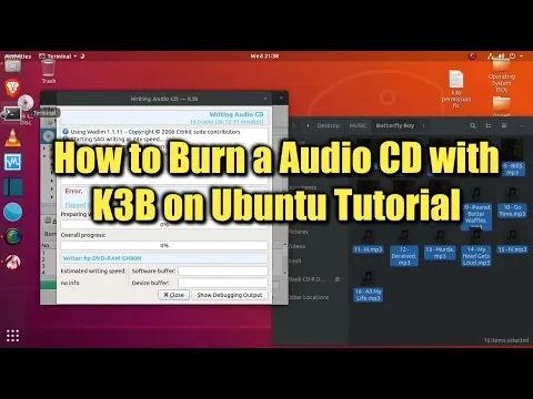 Download MP3 How to Burn a Audio CD With Ubuntu and K3B