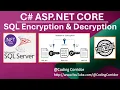 SQL Server Encryption and Decryption By Password Using Symmetric Keys in C ASP NET Core