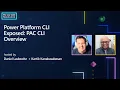 Power Platform CLI Exposed PAC CLI Overview
