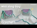 Download Lagu Crochet a mini sling bag w/ a lot of pockets (beginner friendly) | #merajud #crochet
