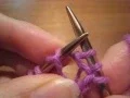 Right Leaning Reversible Yarn Over Make 1 Increase