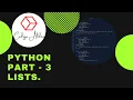 Python Part - 3 Lists