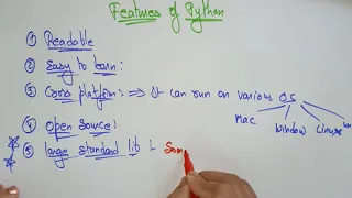 lec 3 features of python By BhanuPriya