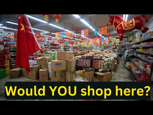 China’s Shocking 3rd-Tier Supermarket at Chinese New Year