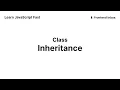 Inheritance - Classes