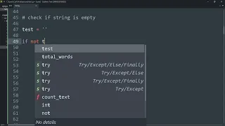 How to check if the string is empty