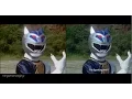 Power Rangers Wild Force Silver Wolf Ranger First Appearance Split Screen (PR and Sentai version)