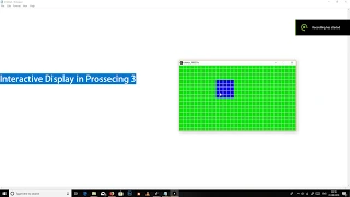 Interactive Display in processing 3
