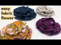How to sew a fabric flower - WITHOUT GLUE OR PLASTIC