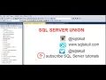 Union In SQL Server