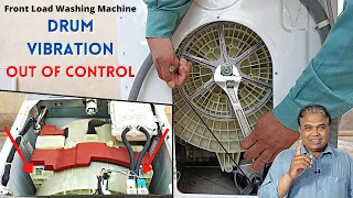 Download Front Load Washing Machine Drum Vibrating Too Much Problem Repair | Washer \u0026 Dryer Shock Absorber MP3