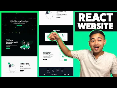 React Website using Styled Components and Smooth Scroll Beginner Project Fully Responsive
