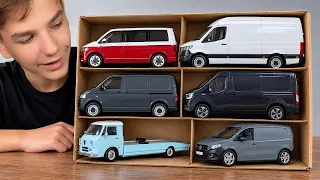 Mark Explores a Full Fleet of 1:18 Vans, Trucks & Transporters!