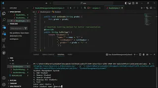 Student Management System in Java Programming Internship 2023