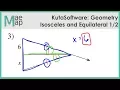 KutaSoftware Geometry - Isosceles And Equilateral Triangles Part 1