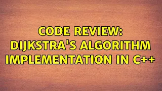 Code Review Dijkstra s Algorithm implementation in C