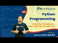 Raising Exceptions User-defined Exceptions Python Programming CSE B Tech