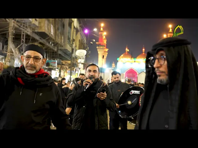 ⁣من البحرين جاءوا ارض الامامين الجوادين ع معزين سيدهم الامام المهدي عج بذكرى استشهاد الامام الكاظم ع