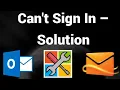 Can t Sign In to Microsoft Account - Hotmail Outlook Login Issues