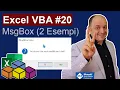 Excel VBA MsgBox informativi ed Interattivi 2 esempi con Workbook Open