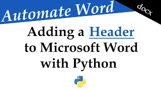 Word Document Headers with Python docx Tutorial