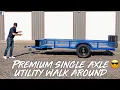 Premium Single Axle Utility Trailer Walk Around Diamond C